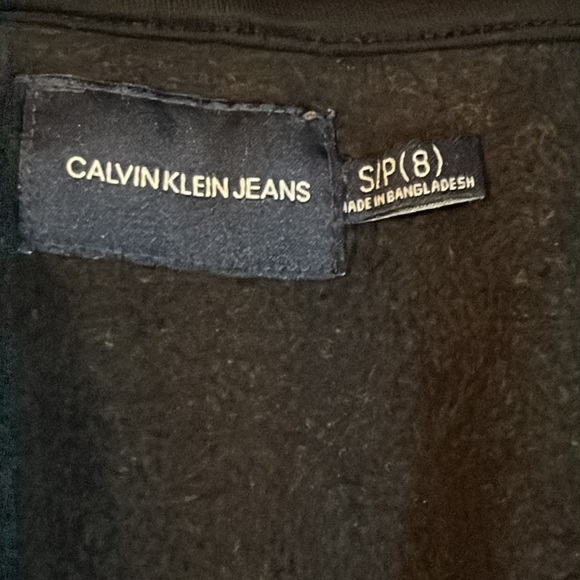 EUC Calvin Klein heather grey/black matching hoodie & jogging pants set Sz S 8 - Picture 6 of 11